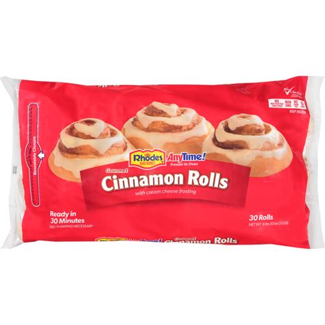 Rhodes Bake N Serv® Anytime ® Gourmet Cinnamon Rolls 30 Ct Bag Shop