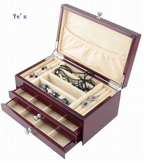 High Gloss Finish Wooden Jewelry Box