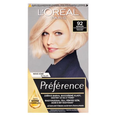 L ORÉAL PARIS Barva na vlasy Féria Préférence Odstín 92 Iridescent Blonde Modio cz