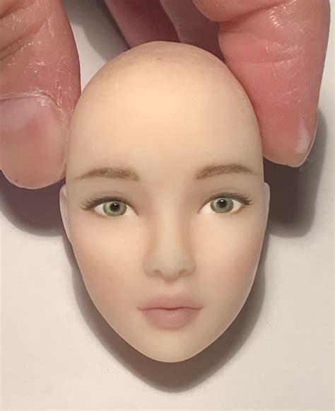 Polymer clay head I made for 1/6 scale doll : r/crafts