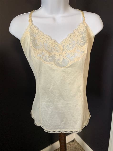 Vintage S Vanity Fair Lingerie Camisole Slip Top Vintage Nightwear Etsy