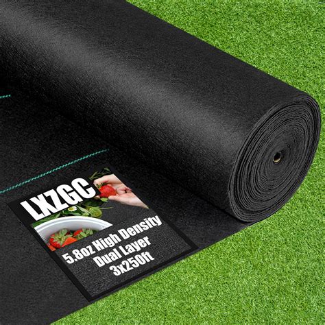 Lxzgc 5 8oz Weed Barrier Landscape Fabric 3ft X 250ft Premium Weed Barrier Landscape Fabric