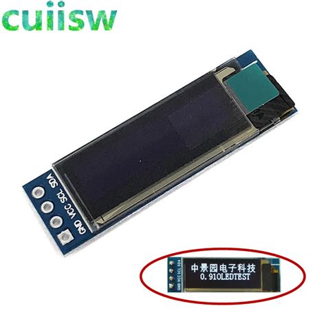 Módulo de pantalla LCD OLED serie I2C IIC de 0 91 pulgadas 128x32 0