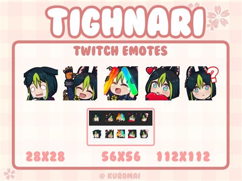 Twitch Emote Pack Genshin Tighnari 5 Emotes Streamer Etsy UK