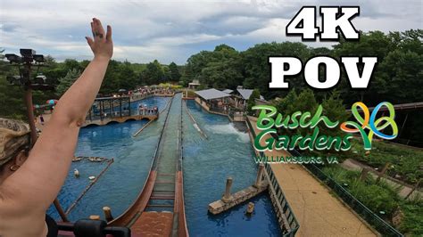 Escape From Pompeii POV [4K] | Busch Gardens Williamsburg 2022 - YouTube