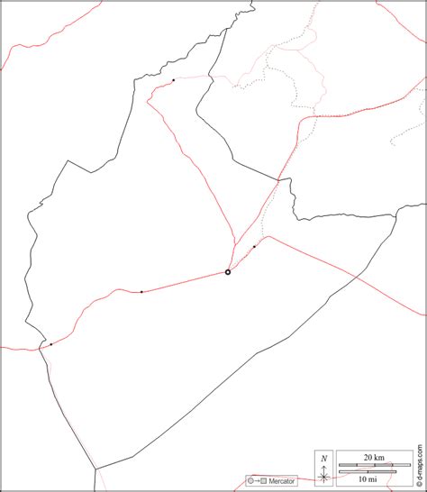 托澤爾省 免费地图 免费的空白地图 免费的轮廓地图 免费基地地图 边界 主要城市 道路 白