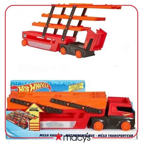 Mattel Hot Wheels Mega Big Rig Truck Hauler Play Set Piece Macy S Big Rig Trucks Mattel