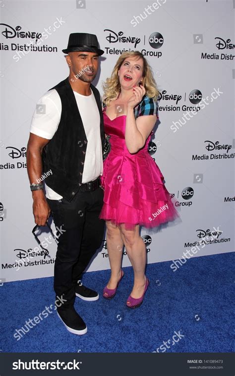 Shemar Moore Kirsten Vangsness Disney Media Stock Photo 141089473 ...