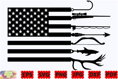 Hunting Flag Svg Hunting Svg Hunter Graphic By