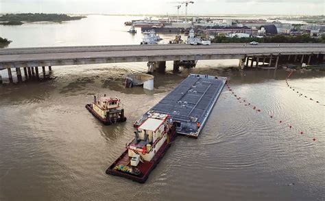 Barges Removed Bridge Partially Reopened At Channelview The