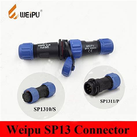 Shomy 9 Pin Weipu Connector SP13 IP68 Connector 2 3 4 5 6 7 9 Pin