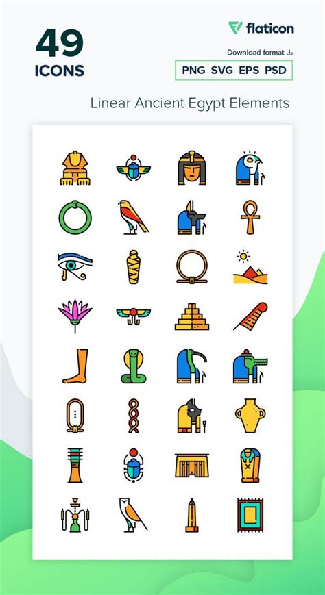 Free Icons Of Linear Ancient Egypt Elements Designed By Freepik