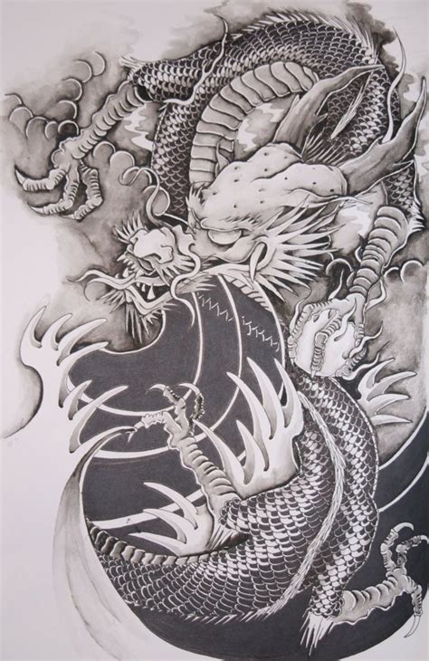 🖤 Chinese Dragon Sketches Of Tattoos 36 Photos — Gorodprizrak