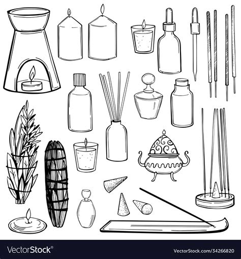 Aromatherapy Incense Sticks Royalty Free Vector Image