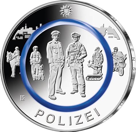 10 Euro BRD Polizei 2024 Stempelglanz Münzenversandhaus Reppa GmbH