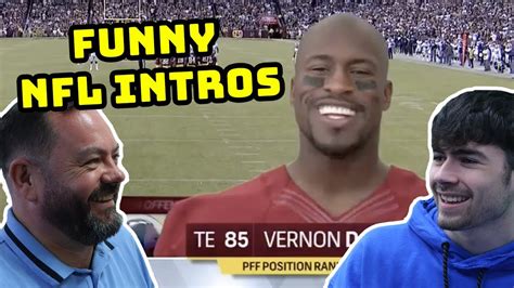 NFL Funniest Player Introductions Of All Time British Father And Son