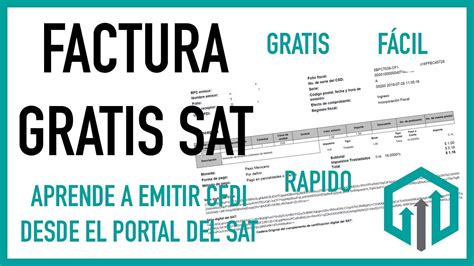 Cómo hacer una factura 3 3 gratis en el portal del SAT Contador Contado