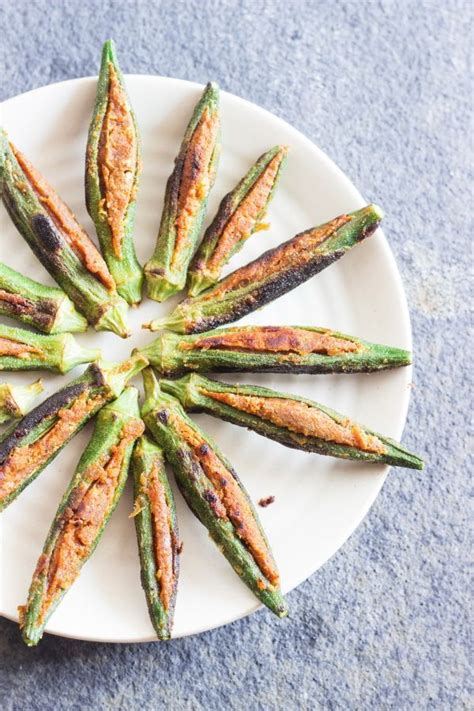 Bharwan Bhindi Stuffed Okra Fry Recipe