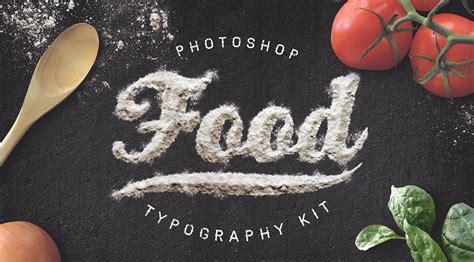 Food Typography Photoshop Actions