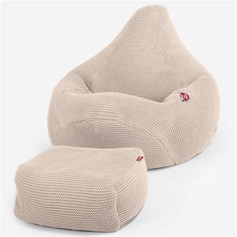 Lounge Pug Highback Gaming Bean Bag Chair Ellos Knit Cream Beanbag Uk Big Bertha Original Uk