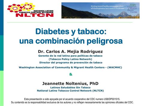 Ppt Diabetes Y Tabaco Una Combinaci N Peligrosa Powerpoint