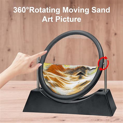 Moving Sand Art Picture 3d Dynamic Quicksand Painting Deep Sea Sandscape Decor Ebay