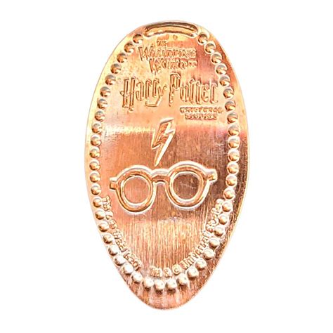 Universal Pressed Penny Harry Potter Lightning Bolt Scar And Glasses