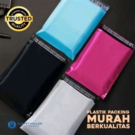 Jual Plastik Packing 20x30 Polymailer Warna LDPE Glossy Isi 100pcs