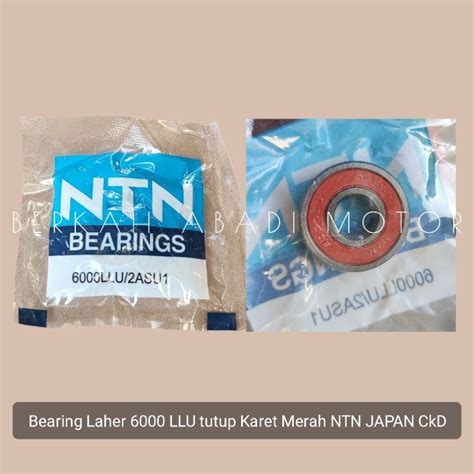 Jual Bearing Laher 6000 Tutup Karet NTN JAPAN CkD Bering Laker Laher