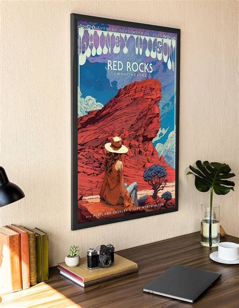 Lainey Wilson 2023 Tour Poster Lainey Wilson Red Rocks - Etsy