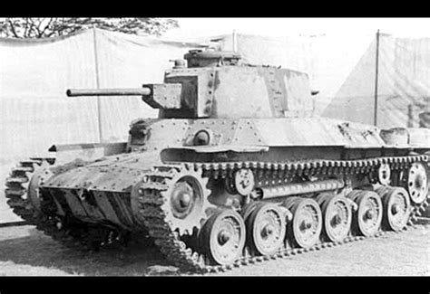 Type Shinhoto Chi Ha Medium Tank Tracked Combat Vehicle