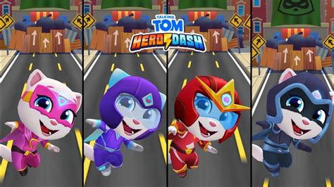 Talking Tom Hero Dash Super Angela VS Moonlight Angela VS Fire Arrow