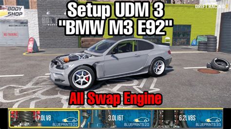 Setup Udm Bmw M E All Swap Engine Carx Drift Racing Youtube