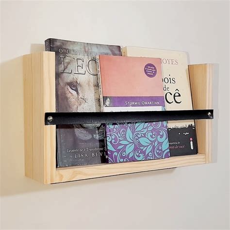 Porta Livros De Parede - Prateleira Suporte Porta livros de parede | Shopee Brasil