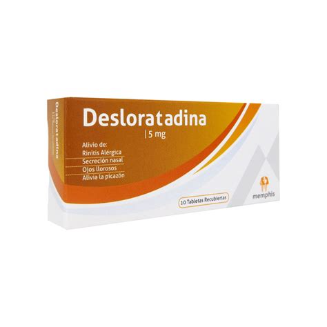 Desloratadina 5 Mg Memphis Caja X 10 Tabletas Droguería Alameda Sur