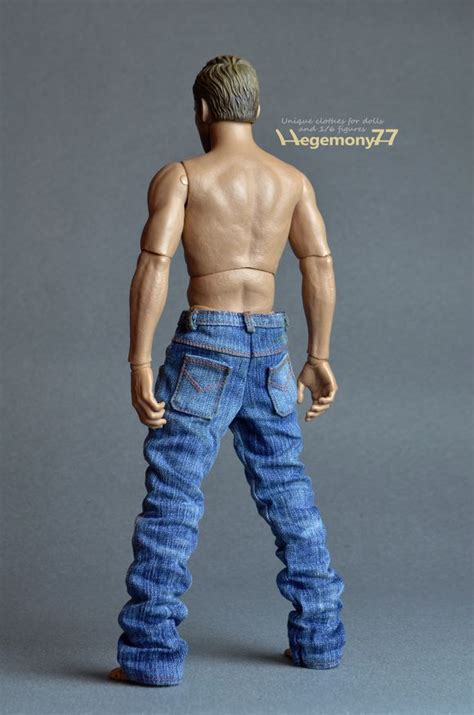 Sixth Scale Hand Washed Baggy Denim Jeans Pants On Hot Toys TTM Figure Hegemony Clothes