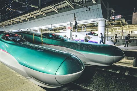 The Shinkansen Bullet Train at Tokyo Railway 3 Nov 2013 Editorial Image ...