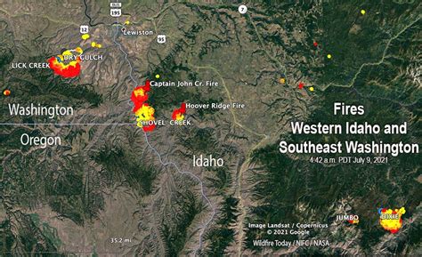 Multiple Large Fires In Western Idaho Wildfire Today