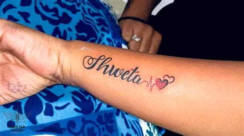 Heart Tattoos With Names For Women