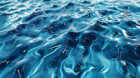 Premium Photo | Rendering of water caustics Water surface texture