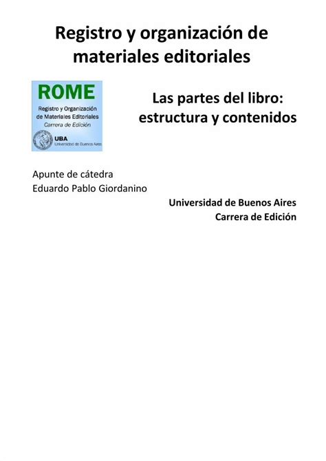 Pdf Apunte De C Tedra Partes Del Libro Dokumen Tips