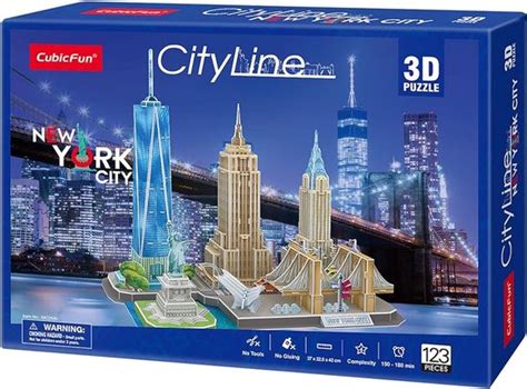 Cubic Fun D Puzzel City Line New York City Stuk Bol