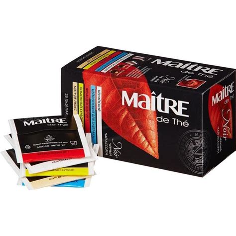 Maitre Чай в пакетиках Черный, 25 пакетиков - купить с доставкой по ...