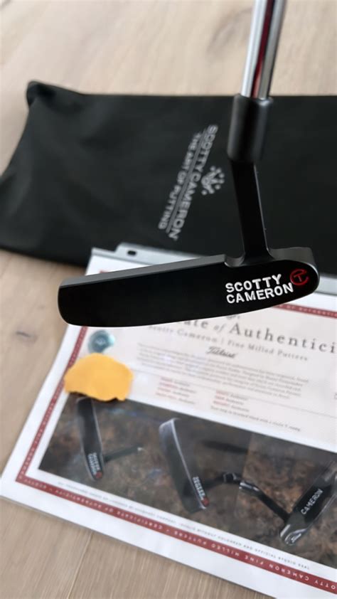 Scotty Cameron Tour Only Circle T Black Carbon Rare Naked Finish Coa Included For