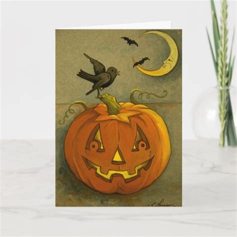 Boston Terrier Halloween Card