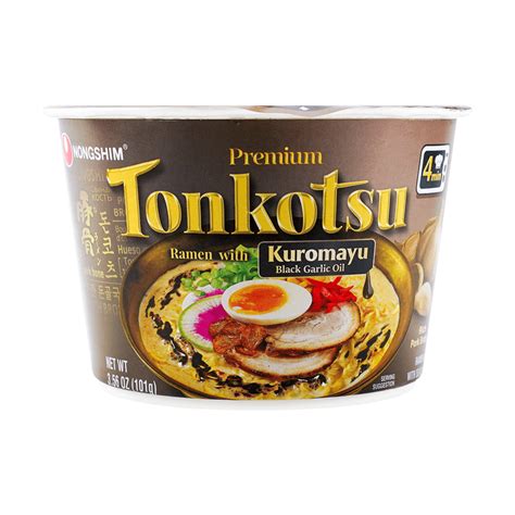 Nongshim Japanese Tonkotsu Ramen With Kuromayu Black Garlic Oil