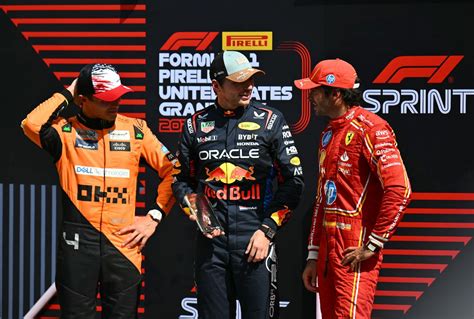 F Verstappen Remporte Le Sprint Du Gp Des Tats Unis Lando Norris E