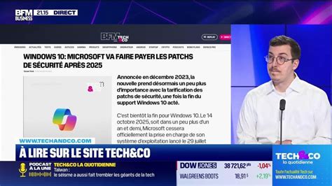 À lire sur le site Tech Co Windows 10 Microsoft va faire payer les