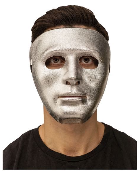 Face Mask Silver Halloween Accessory Horror