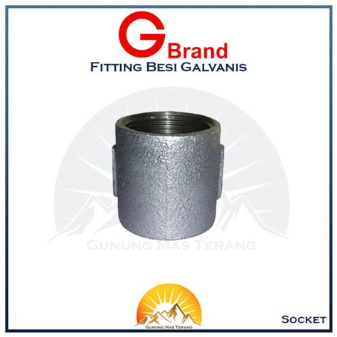 Jual Galunggung Socket 1 2 In Fitting Sock Besi Galvanis Sok G Brand